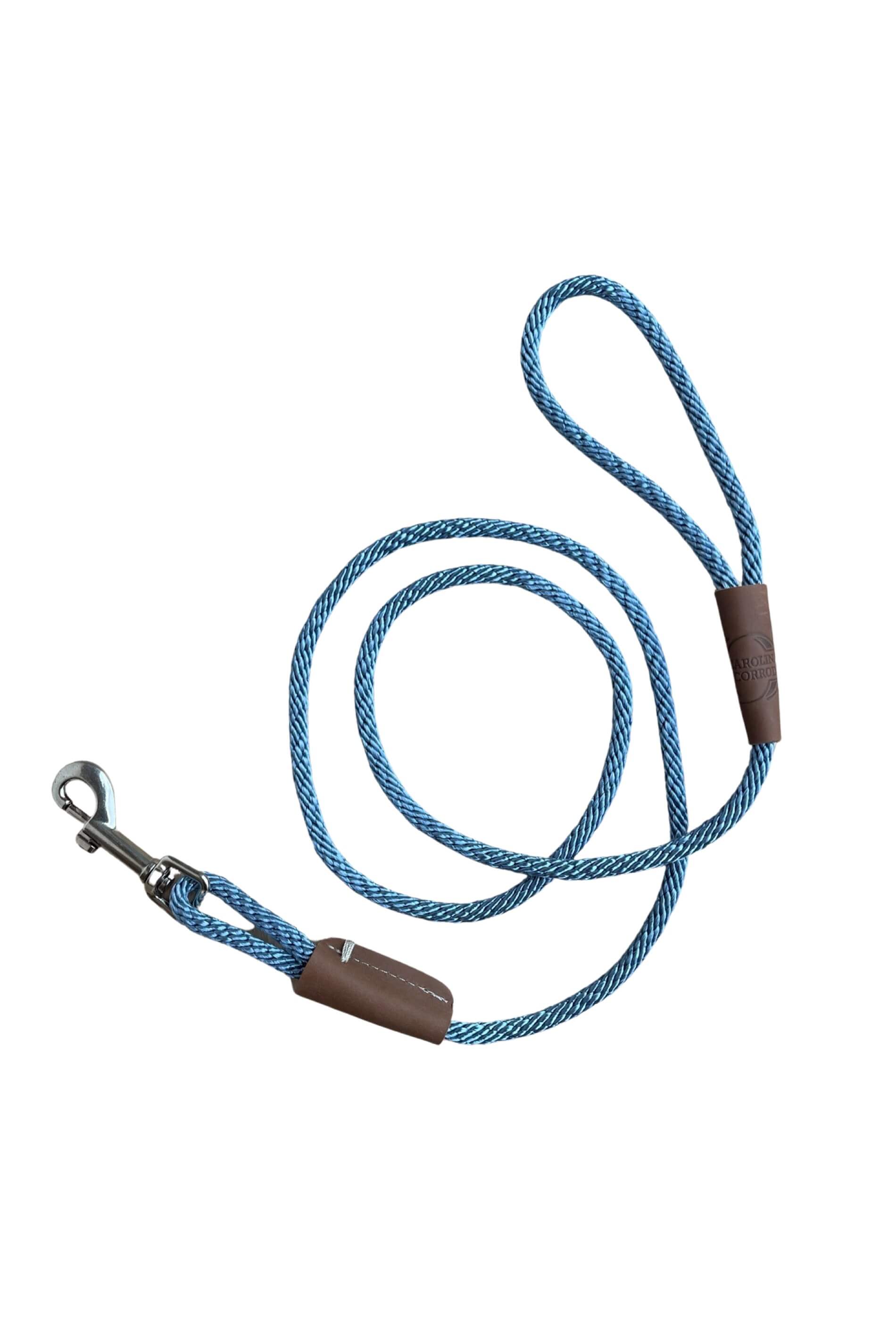 Hundeleine grau-blau
