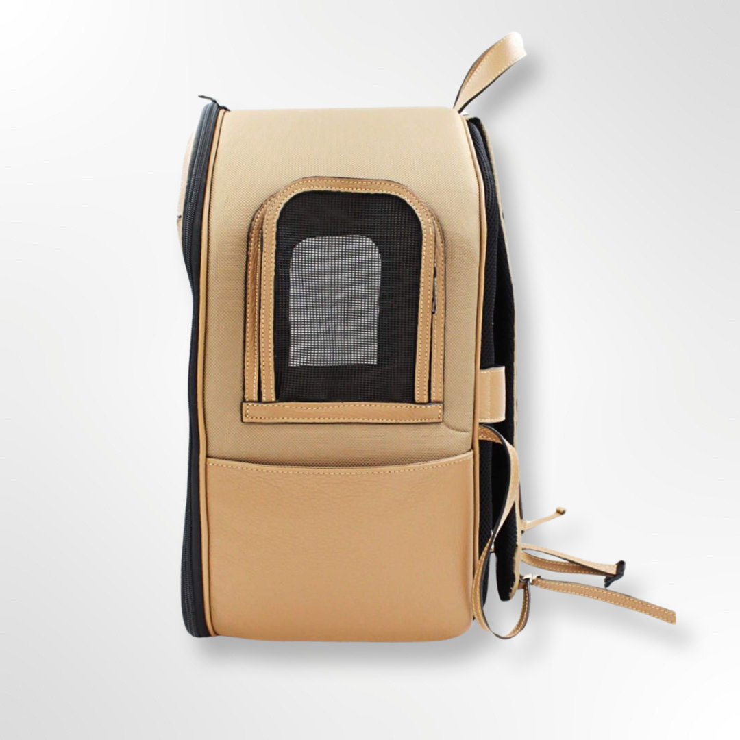 Hunderucksack beige