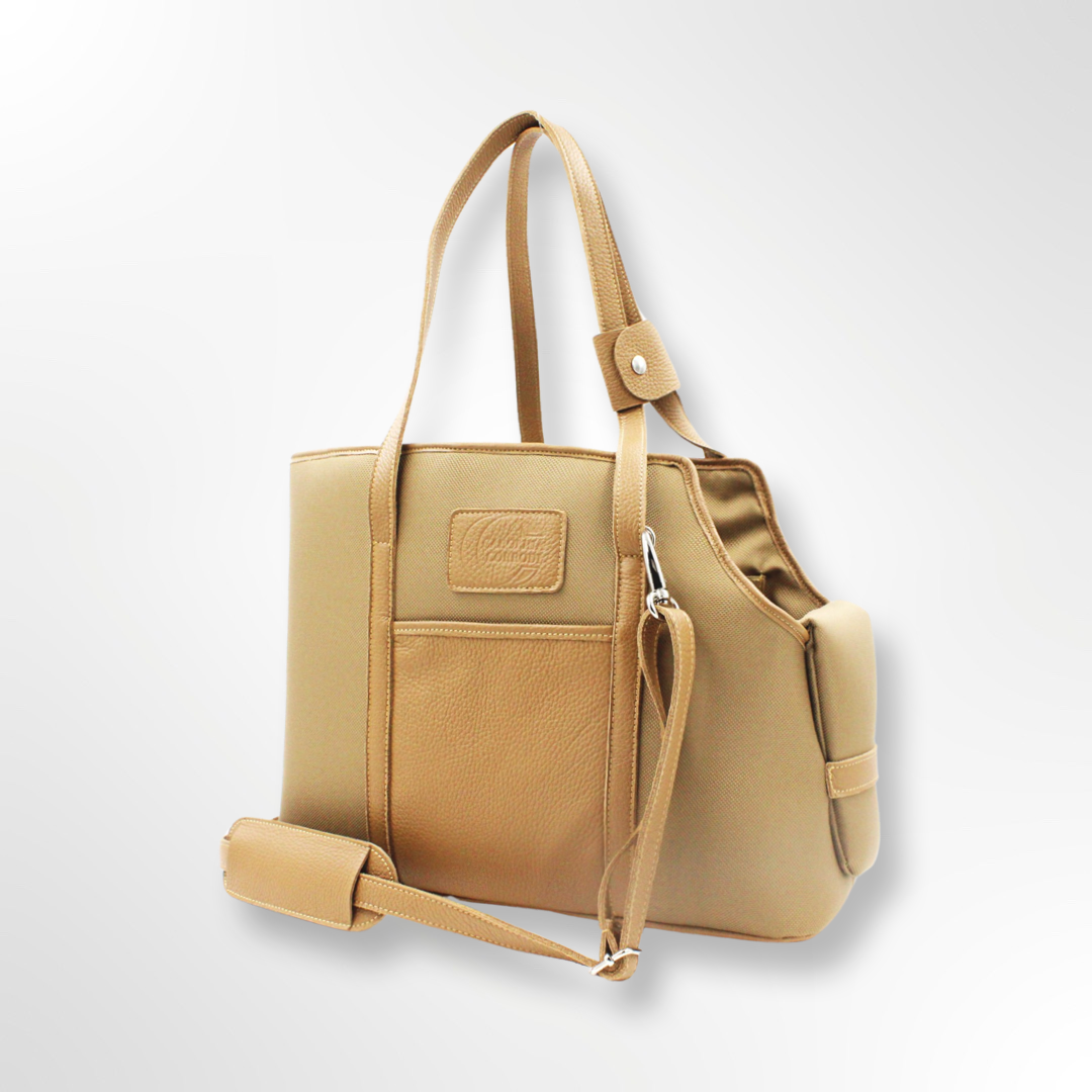 Hundetasche neopren beige