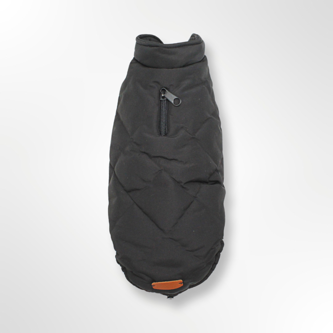 Manteau Kitzbühel noir pour chiens avec longueur de teckel