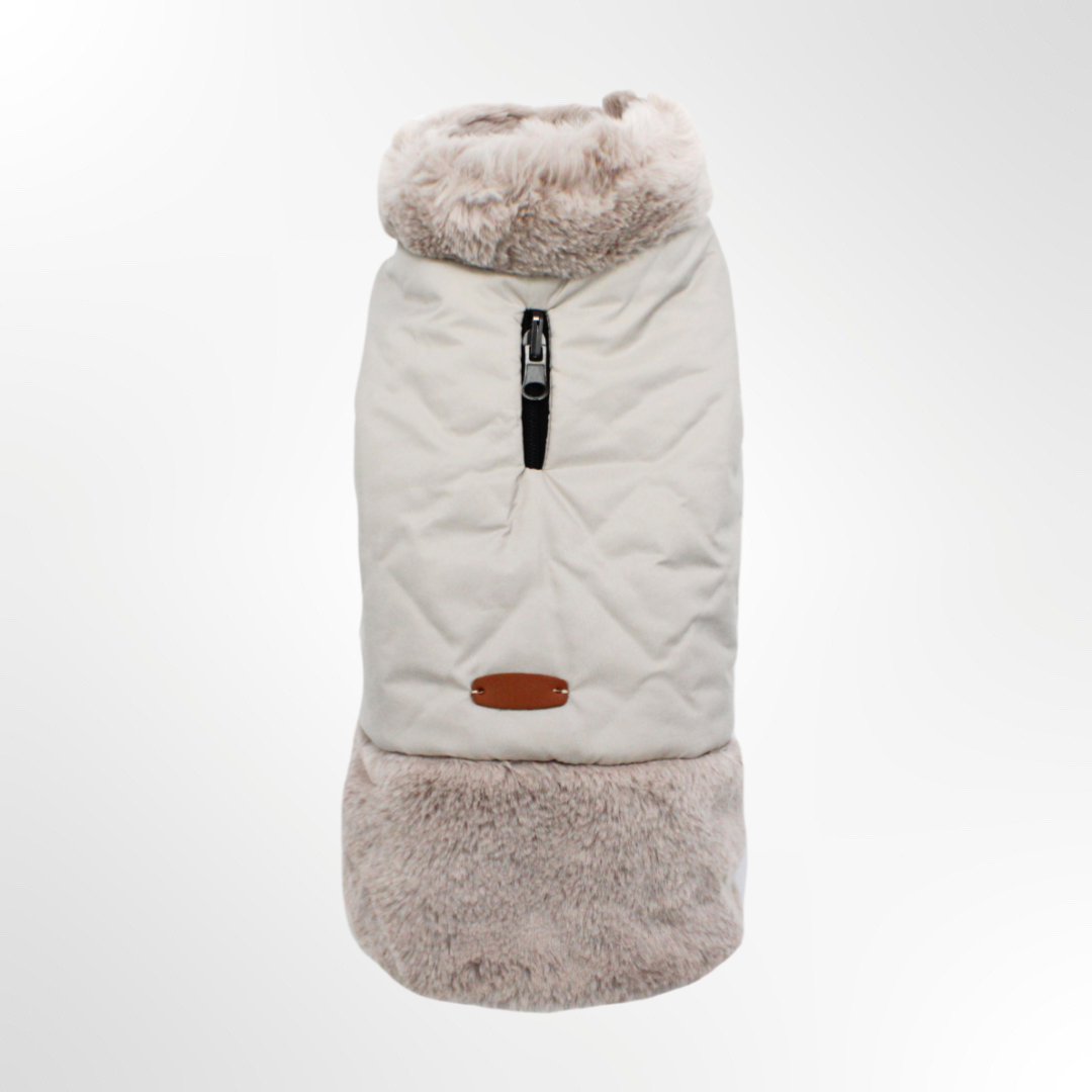 hundemantel fuer den winter carolina corrodi beige