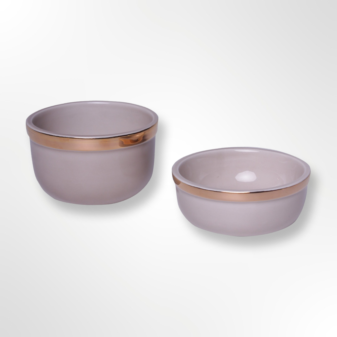 hundenapf aus keramik in beige