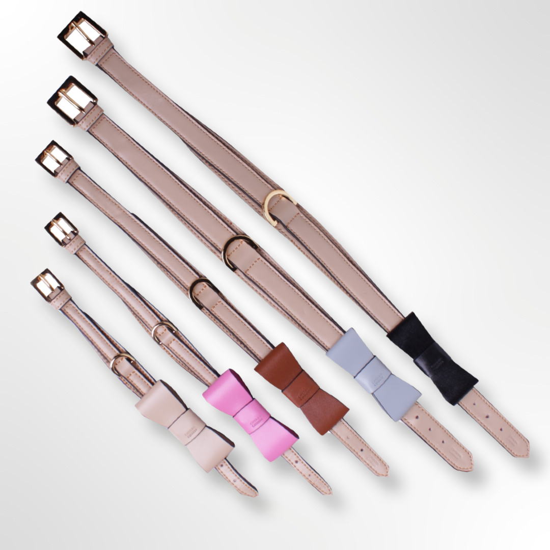 lederhalsband mit schleife carolina corrodi