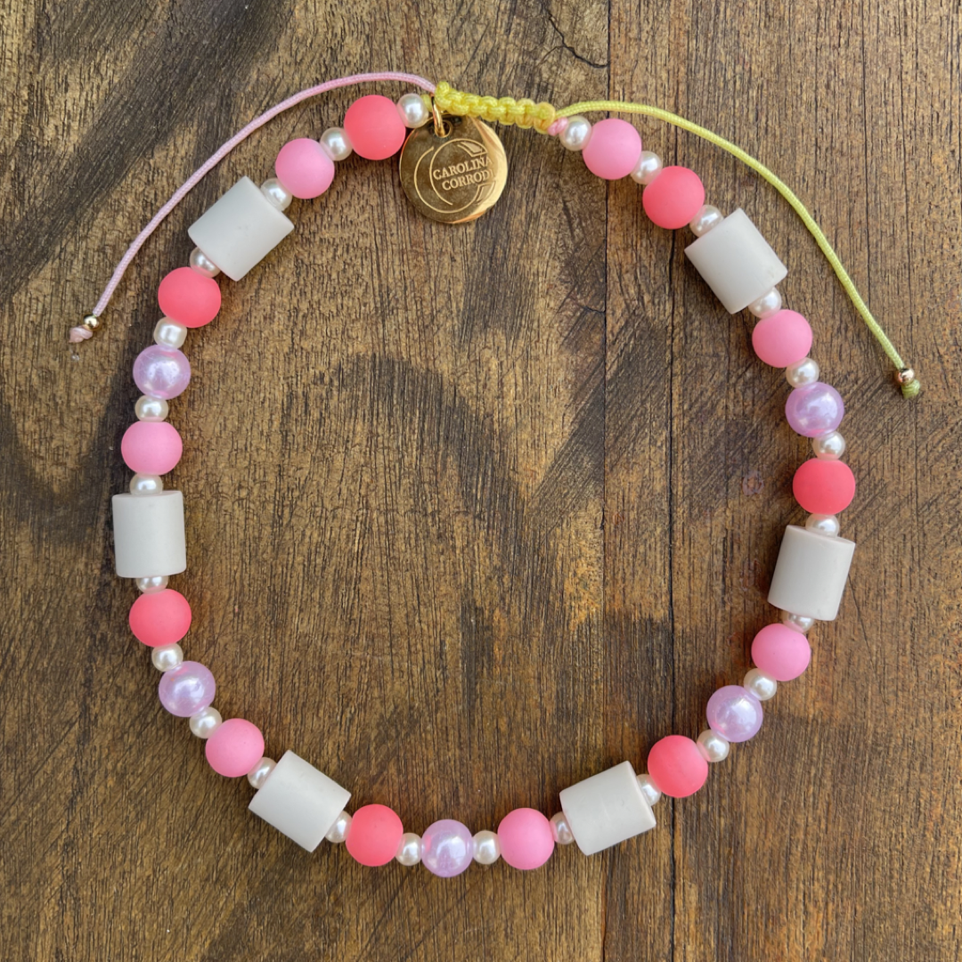 EM-Zeckenhalsband (Rosa & Pink)