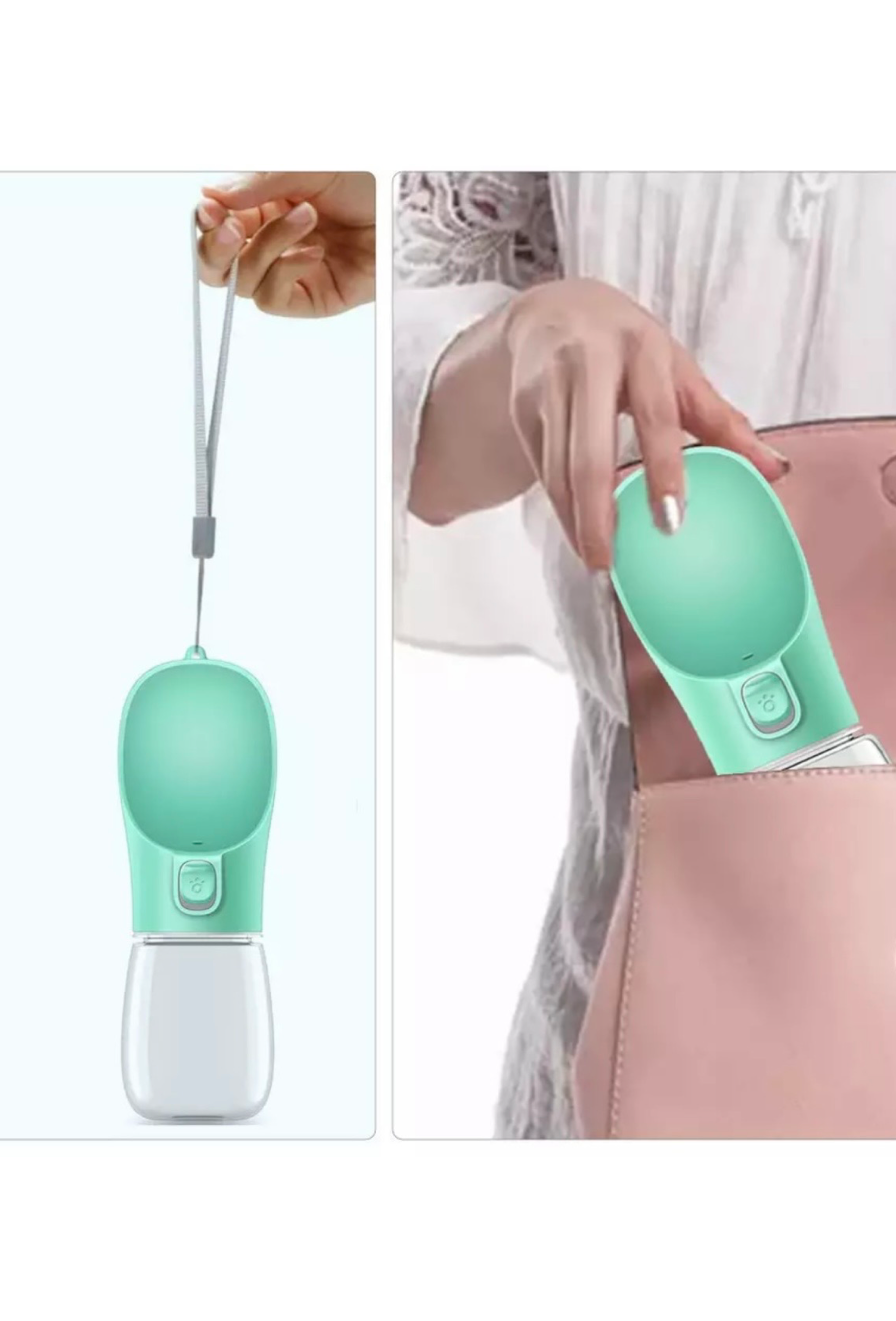 Dog drinking bottle for on the go