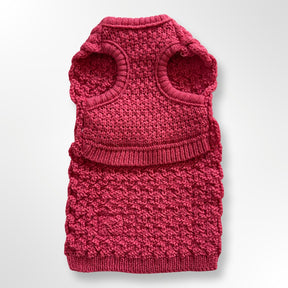 Hundepullover Strick Bordeaux