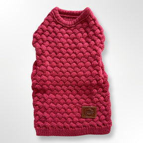 Hundepullover Strick Bordeaux