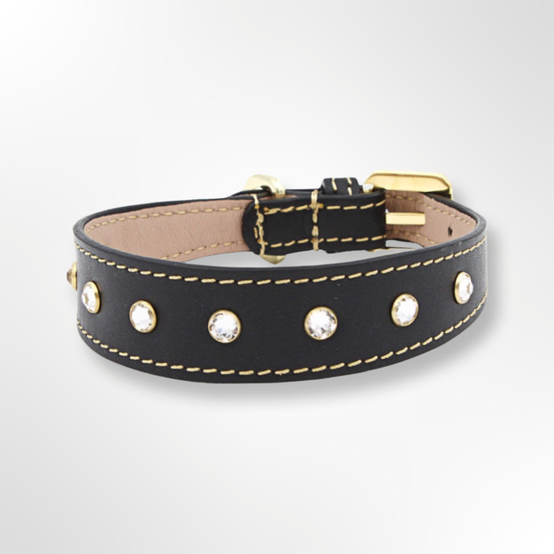 Luxury dog collars with crystals