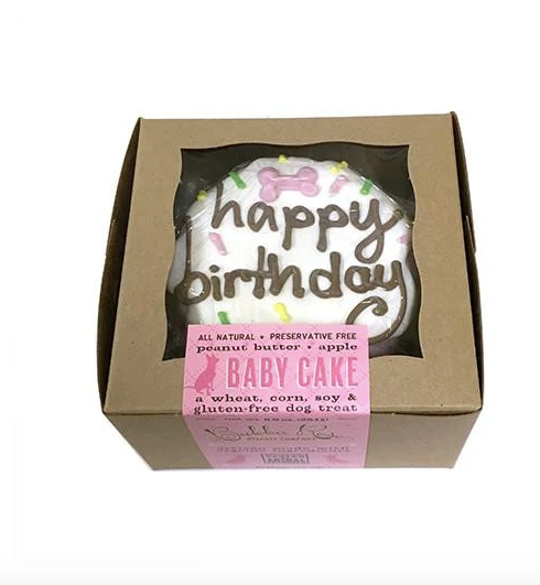 Dog cake (baby cake, pink)